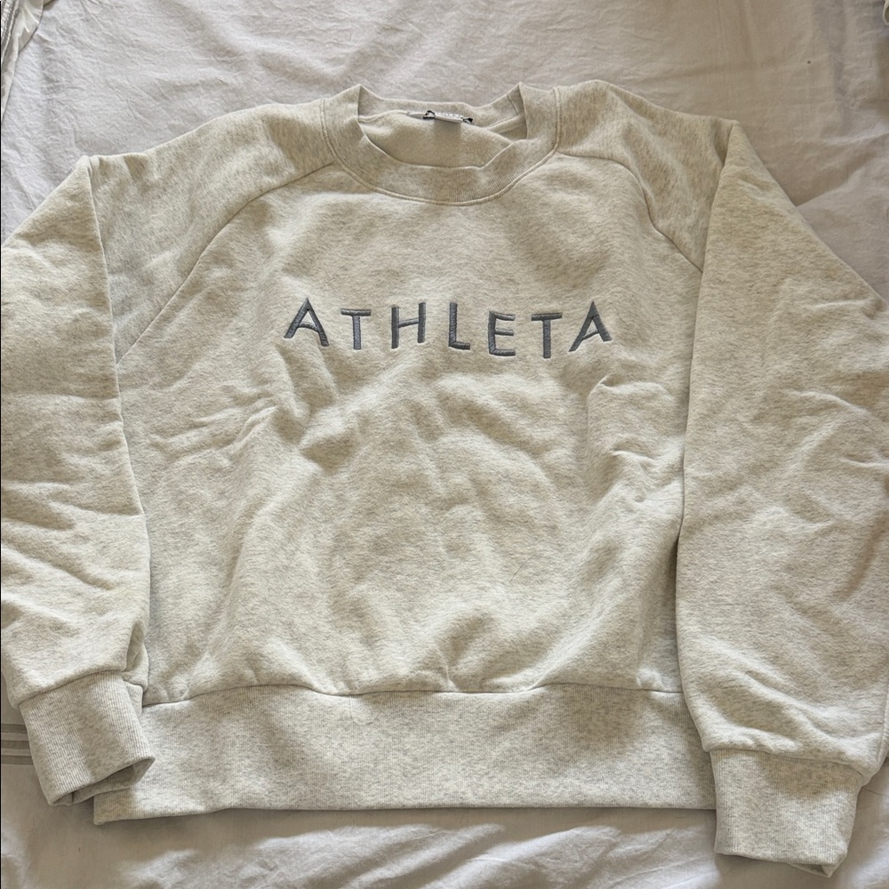 Athleta Light Beige Sweatshirt
